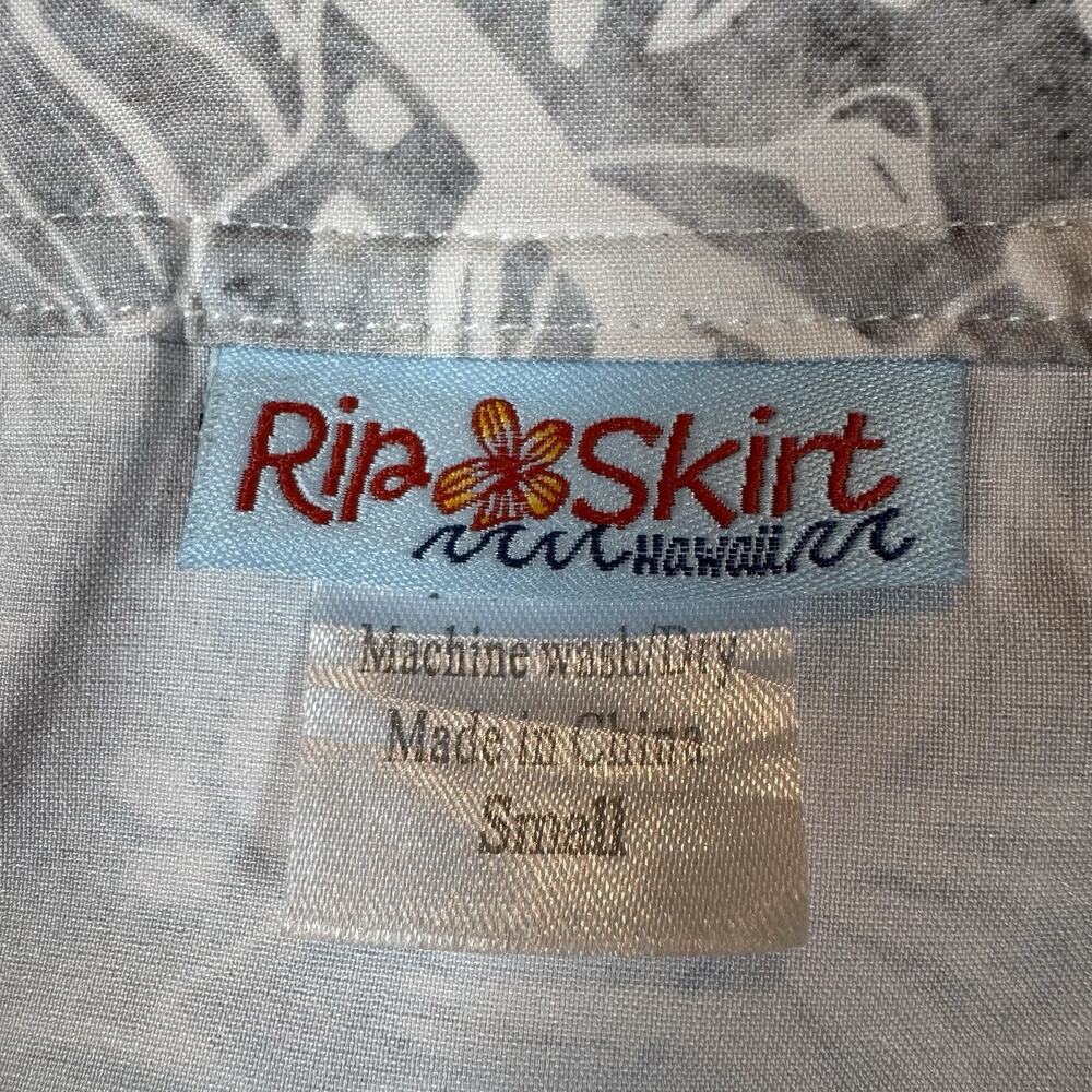 Ripskirt Hawaii Wrap Skirt Length 4 Long Size Small Pockets Gray - Picture 7 of 11
